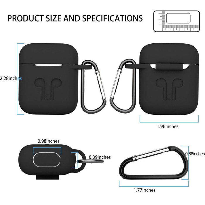 For Apple Airpod Shockproof Airpods AU Strap Holder & Silicone Case Cover Skin - Battery Mate