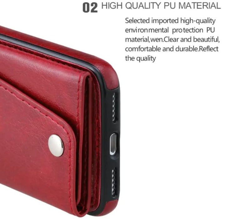 For iPhone 11 Luxury Leather Wallet Shockproof Case Cover - Battery Mate