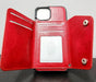 For iPhone 14 Luxury Leather Wallet Shockproof Case Cover - Battery Mate