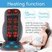 Full Body Back Seat Massager Cushion Shiatsu Chair Massage Pad Car Office Home - Battery Mate