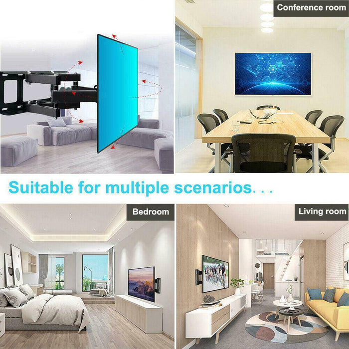 Full Motion TV Wall Mount Bracket 32 36 37 40 42 47 50 52 55 60 65 70 inch - Battery Mate