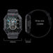 K55 Smart Watch Multifunctional Fitness Tracking Fashion BT Calling Heart Rate Black - Battery Mate