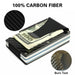 Men Carbon Fiber Credit Card Holder RFID Blocking Slim Wallet Money Clip Purse - Battery Mate