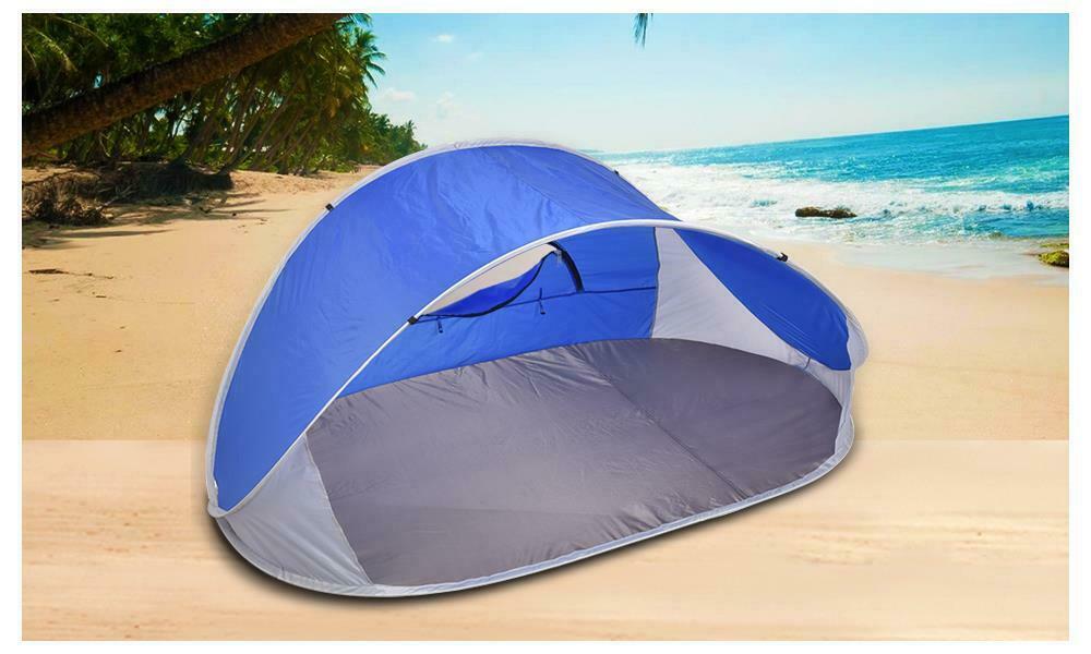 Pop Up Tent Camping Beach Tents 4 Person Portable Hiking Shade Shelter - Battery Mate