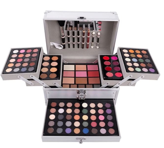 Follure Pro Beauty Tools Eyeshadow Cosmetic Matte Eyeshadow Cream Makeup Palette Shimmer Set 28 Colors Eyeshadow +B, Size: One size, Clear