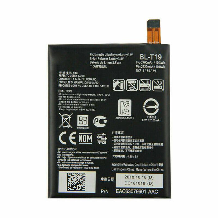 Replacement Battery for LG Google Nexus 5x Battery H790 H791 H798 BL-T19 2700mAh - Battery Mate