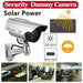 Solar Powered Fake Security Camera Outdoor Blinking LED Light Surveillance - Battery Mate