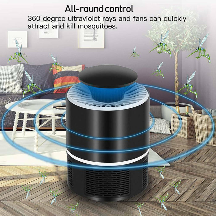 USB Mosquito Insect Killer Electric Lamp LED Light Fly Bug Zapper Trap Catcher - Battery Mate