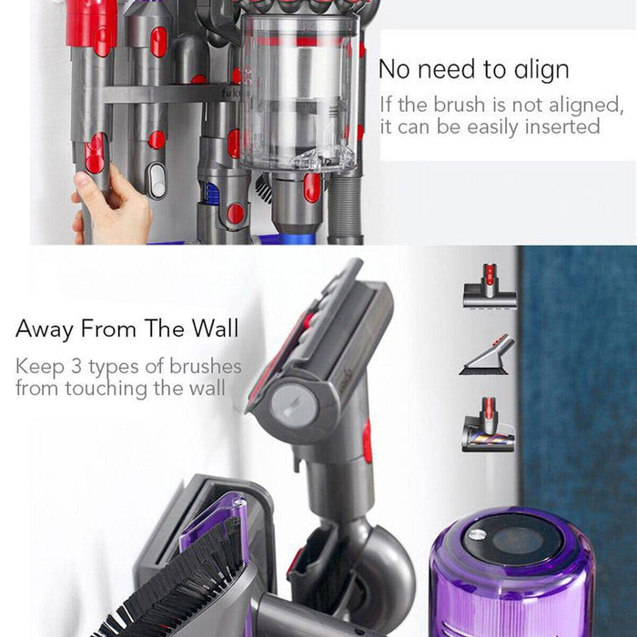 Vacuum Cleaner Wall Hanging Rack For Dyson V7 V8 V10 V11 V15 Holder Bracket Storage - Battery Mate